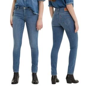 Levi’s 711 Mid Rise Skinny Jeans Women’s Blue Denim Size 29 Sculpt